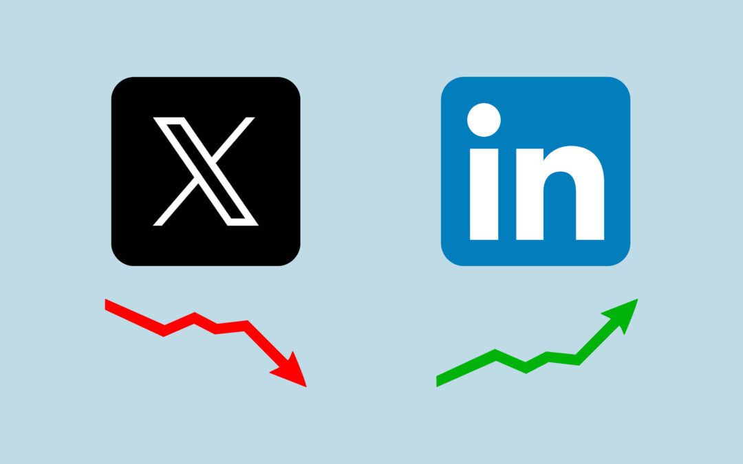 LinkedIn® blijft groeien, terwijl X verder afglijdt